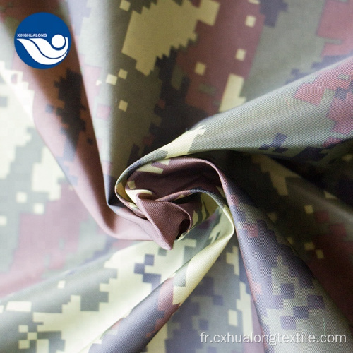 Tissu d&#39;impression de taffetas tricoté teint pour faire l&#39;armée